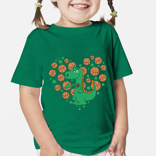 Otroška majica Zmajevo srce - Zelena
