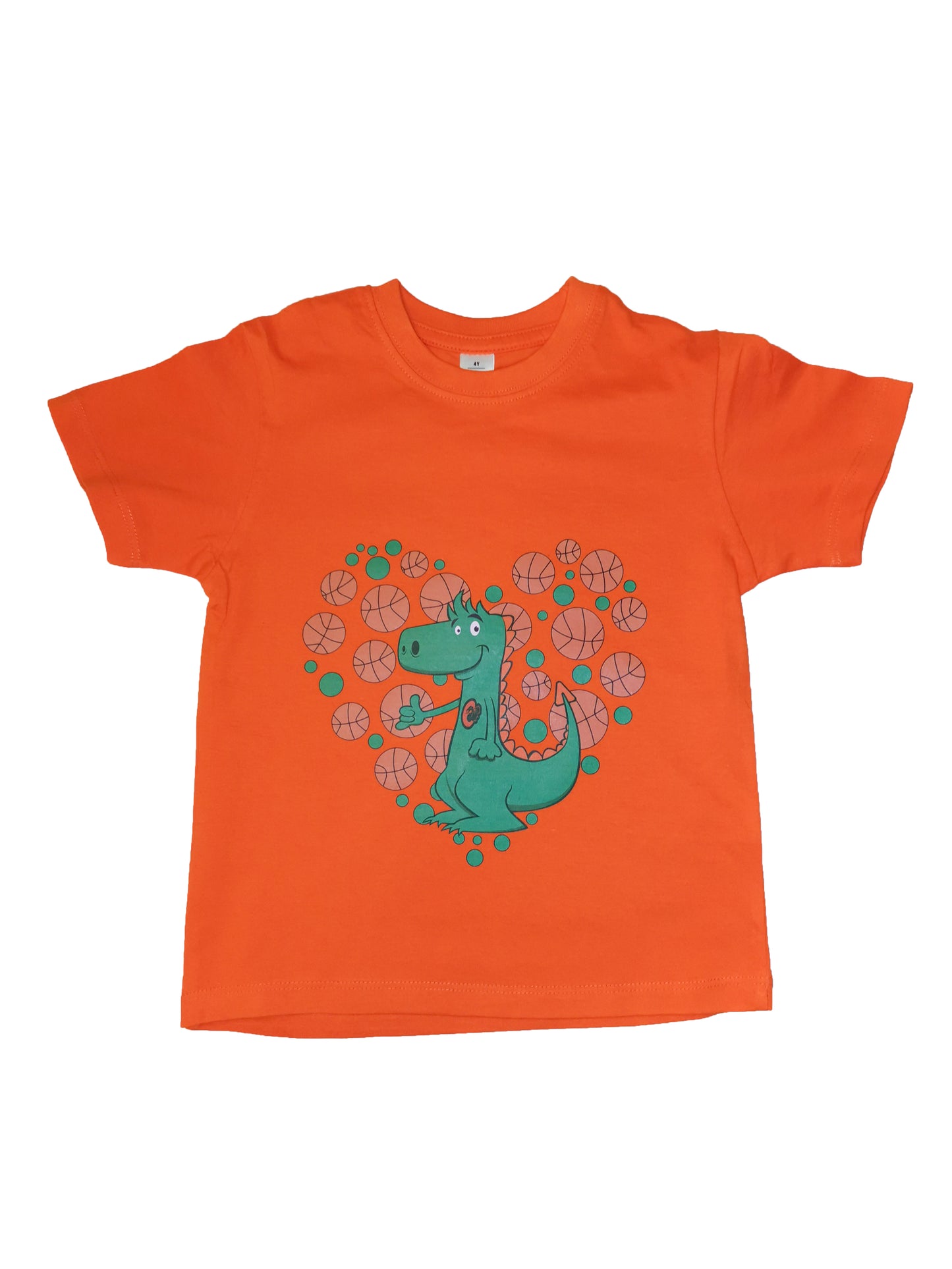 Otroška majica Zmajevo srce - Oranžna